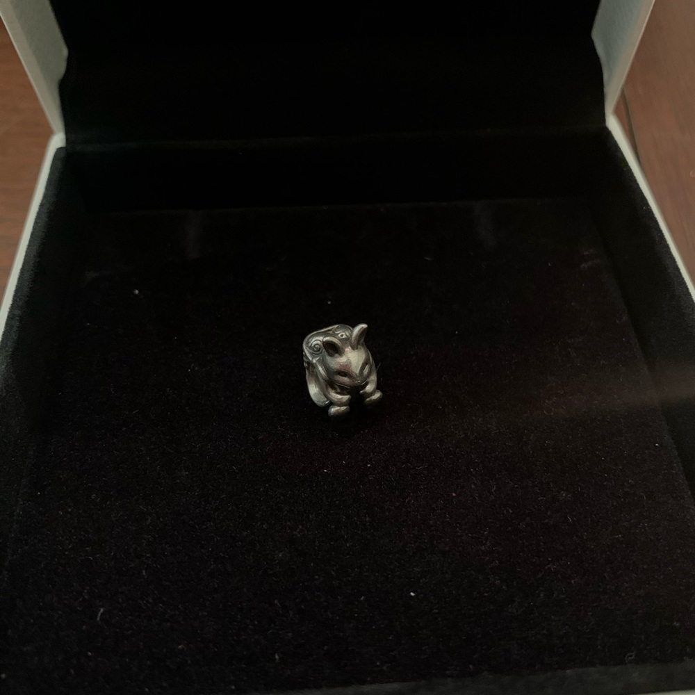 Retired Pandora Easter Bunny Rabbit Eggs Basket